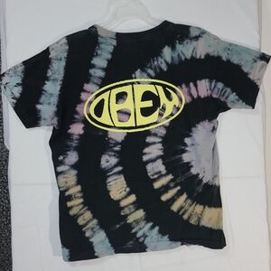 Obey Spiral Tie-Dye Tee - Black and Yellow